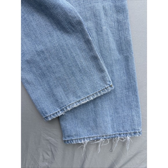 American Eagle Jeans Mens 30x32 Blue Denim Original Straight Grunge‎ Distressed - Picture 5 of 10